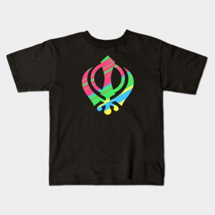 BEAUTIFUL KHANDA SYMBOL - Colorful Khanda Kids T-Shirt